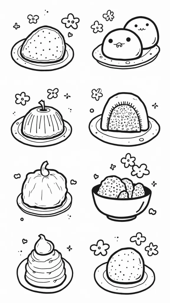 mochi coloring pages